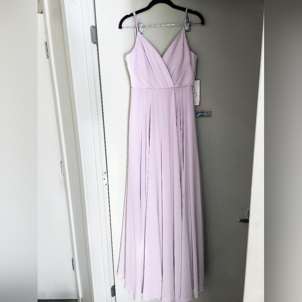 Elegant lavender gown maxi dress like new